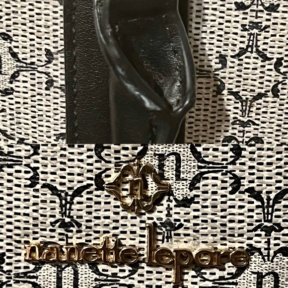 Nanette Lepore Black and Beige Satchel NWOT - Picture 13 of 16